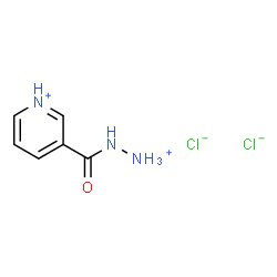 ChemSpider 2D Image | 3-(Diazan-2-ium-1-ylcarbonyl)pyridinium dichloride | C6H9Cl2N3O