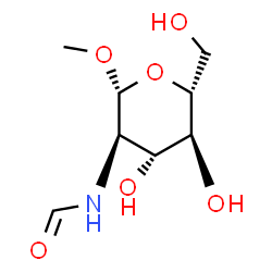 ChemSpider 2D Image | Methyl 2-deoxy-2-formamido-beta-D-glucopyranoside | C8H15NO6