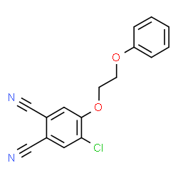 ChemSpider 2D Image | 4-Chloro-5-(2-phenoxyethoxy)phthalonitrile | C16H11ClN2O2