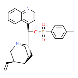 ChemSpider 2D Image | (4beta,8alpha,9R)-Cinchonan-9-yl 4-methylbenzenesulfonate | C26H28N2O3S