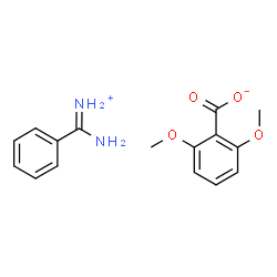 ChemSpider 2D Image | Imino(phenyl)methanaminium 2,6-dimethoxybenzoate | C16H18N2O4