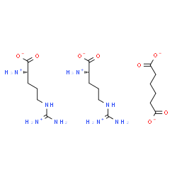 ChemSpider 2D Image | Bis[(2S)-2-ammonio-5-{[ammonio(imino)methyl]amino}pentanoate] adipate | C18H38N8O8