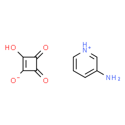 ChemSpider 2D Image | 3-Aminopyridinium 2-hydroxy-3,4-dioxo-1-cyclobuten-1-olate | C9H8N2O4