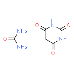 ChemSpider 2D Image | Urea - 2,4,6(1H,3H,5H)-pyrimidinetrione (1:1) | C5H8N4O4