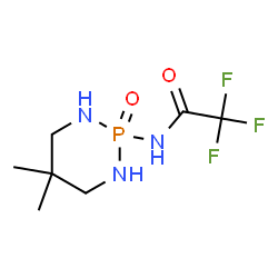ChemSpider 2D Image | N-(5,5-Dimethyl-2-oxido-1,3,2-diazaphosphinan-2-yl)-2,2,2-trifluoroacetamide | C7H13F3N3O2P