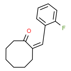 ChemSpider 2D Image | (2Z)-2-(2-Fluorobenzylidene)cyclooctanone | C15H17FO