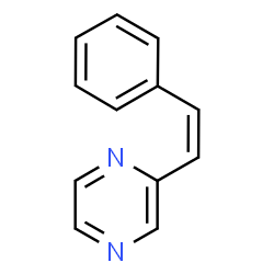 ChemSpider 2D Image | 2-[(Z)-2-Phenylvinyl]pyrazine | C12H10N2