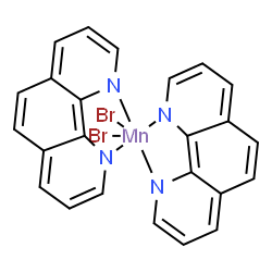 ChemSpider 2D Image | Dibromo{bis[1,10-dihydro-1,10-phenanthrolinato(2-)-kappa~2~N~1~,N~10~]}manganese | C24H16Br2MnN4