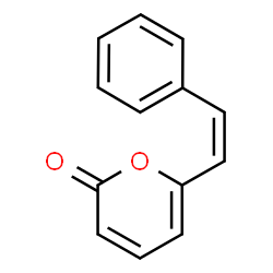 ChemSpider 2D Image | 6-[(Z)-2-Phenylvinyl]-2H-pyran-2-one | C13H10O2