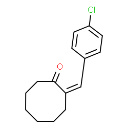 ChemSpider 2D Image | (2Z)-2-(4-Chlorobenzylidene)cyclooctanone | C15H17ClO