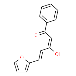 ChemSpider 2D Image | (2E,4E)-5-(2-Furyl)-3-hydroxy-1-phenyl-2,4-pentadien-1-one | C15H12O3