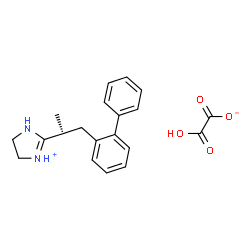 ChemSpider 2D Image | 2-[(2S)-1-(2-Biphenylyl)-2-propanyl]-4,5-dihydro-1H-imidazol-1-ium hydrogen oxalate | C20H22N2O4