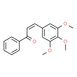 ChemSpider 2D Image | (2Z)-1-Phenyl-3-(3,4,5-trimethoxyphenyl)-2-propen-1-one | C18H18O4