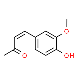 ChemSpider 2D Image | (3Z)-4-(4-Hydroxy-3-methoxyphenyl)-3-buten-2-one | C11H12O3