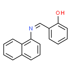 ChemSpider 2D Image | 2-[(Z)-(1-Naphthylimino)methyl]phenol | C17H13NO