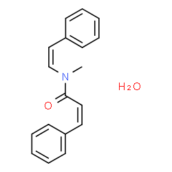 ChemSpider 2D Image | (2Z)-N-Methyl-3-phenyl-N-[(Z)-2-phenylvinyl]acrylamide hydrate (1:1) | C18H19NO2