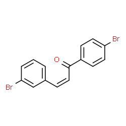 ChemSpider 2D Image | (2Z)-3-(3-Bromophenyl)-1-(4-bromophenyl)-2-propen-1-one | C15H10Br2O