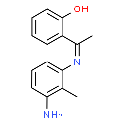 ChemSpider 2D Image | 2-[(1Z)-N-(3-Amino-2-methylphenyl)ethanimidoyl]phenol | C15H16N2O