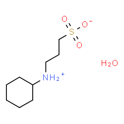 ChemSpider 2D Image | 3-(Cyclohexylammonio)-1-propanesulfonate hydrate (1:1) | C9H21NO4S