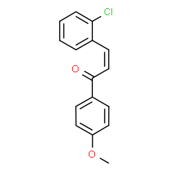 ChemSpider 2D Image | (2Z)-3-(2-Chlorophenyl)-1-(4-methoxyphenyl)-2-propen-1-one | C16H13ClO2