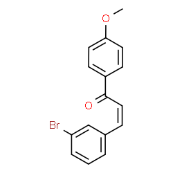 ChemSpider 2D Image | (2Z)-3-(3-Bromophenyl)-1-(4-methoxyphenyl)-2-propen-1-one | C16H13BrO2