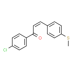 ChemSpider 2D Image | (2Z)-1-(4-Chlorophenyl)-3-[4-(methylsulfanyl)phenyl]-2-propen-1-one | C16H13ClOS