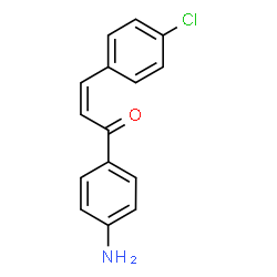 ChemSpider 2D Image | (2Z)-1-(4-Aminophenyl)-3-(4-chlorophenyl)-2-propen-1-one | C15H12ClNO