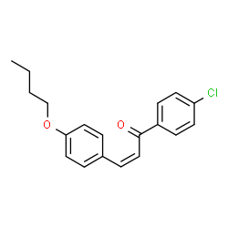 ChemSpider 2D Image | (2Z)-3-(4-Butoxyphenyl)-1-(4-chlorophenyl)-2-propen-1-one | C19H19ClO2
