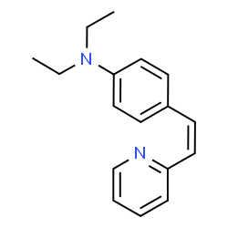 ChemSpider 2D Image | N,N-Diethyl-4-[(Z)-2-(2-pyridinyl)vinyl]aniline | C17H20N2