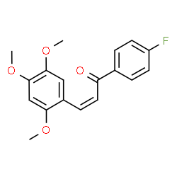 ChemSpider 2D Image | (2Z)-1-(4-Fluorophenyl)-3-(2,4,5-trimethoxyphenyl)-2-propen-1-one | C18H17FO4