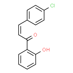 ChemSpider 2D Image | (2Z)-3-(4-Chlorophenyl)-1-(2-hydroxyphenyl)-2-propen-1-one | C15H11ClO2