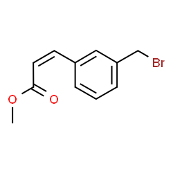ChemSpider 2D Image | Methyl (2Z)-3-[3-(bromomethyl)phenyl]acrylate | C11H11BrO2
