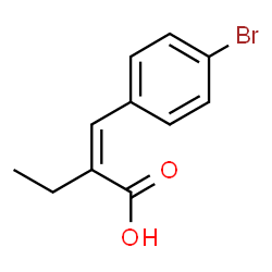 ChemSpider 2D Image | (2Z)-2-(4-Bromobenzylidene)butanoic acid | C11H11BrO2