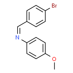 ChemSpider 2D Image | (Z)-1-(4-Bromophenyl)-N-(4-methoxyphenyl)methanimine | C14H12BrNO