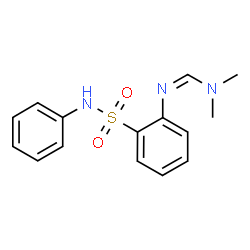ChemSpider 2D Image | 2-{(Z)-[(Dimethylamino)methylene]amino}-N-phenylbenzenesulfonamide | C15H17N3O2S