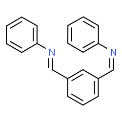 ChemSpider 2D Image | (Z,E)-1,3-Phenylenebis(N-phenylmethanimine) | C20H16N2