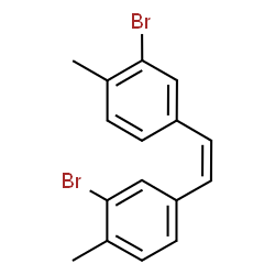 ChemSpider 2D Image | 1,1'-[(Z)-1,2-Ethenediyl]bis(3-bromo-4-methylbenzene) | C16H14Br2