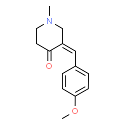 ChemSpider 2D Image | (3Z)-3-(4-Methoxybenzylidene)-1-methyl-4-piperidinone | C14H17NO2