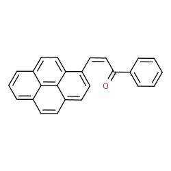 ChemSpider 2D Image | (2Z)-1-Phenyl-3-(1-pyrenyl)-2-propen-1-one | C25H16O
