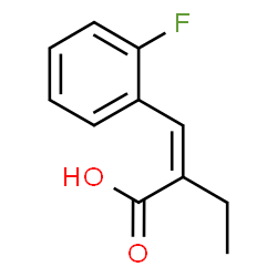 ChemSpider 2D Image | (2Z)-2-(2-Fluorobenzylidene)butanoic acid | C11H11FO2