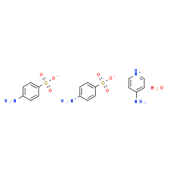 ChemSpider 2D Image | 4-Aminopyridinium 4-aminobenzenesulfonate - 4-ammoniobenzenesulfonate hydrate (1:1:1:1) | C17H22N4O7S2