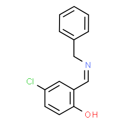 ChemSpider 2D Image | 2-[(Z)-(Benzylimino)methyl]-4-chlorophenol | C14H12ClNO