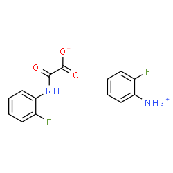 ChemSpider 2D Image | 2-Fluoroanilinium [(2-fluorophenyl)amino](oxo)acetate | C14H12F2N2O3