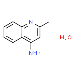 ChemSpider 2D Image | 2-Methyl-4-quinolinamine hydrate (1:1) | C10H12N2O