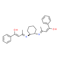 ChemSpider 2D Image | (1Z,3E,1'E,3'E)-3,3'-[(1S,2S)-1,2-Cyclohexanediyldinitrilo]bis(1-phenyl-1-buten-1-ol) | C26H30N2O2