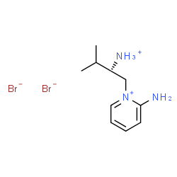 ChemSpider 2D Image | 2-Amino-1-[(2S)-2-ammonio-3-methylbutyl]pyridinium dibromide | C10H19Br2N3