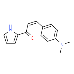 ChemSpider 2D Image | (2Z)-3-[4-(Dimethylamino)phenyl]-1-(1H-pyrrol-2-yl)-2-propen-1-one | C15H16N2O