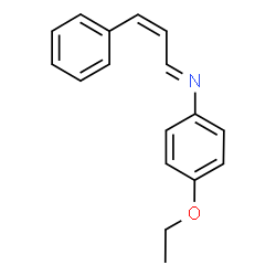 ChemSpider 2D Image | (1E,2Z)-N-(4-Ethoxyphenyl)-3-phenyl-2-propen-1-imine | C17H17NO