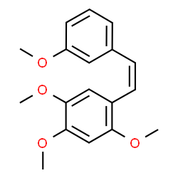 ChemSpider 2D Image | 1,2,4-Trimethoxy-5-[(Z)-2-(3-methoxyphenyl)vinyl]benzene | C18H20O4