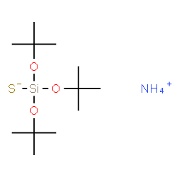 ChemSpider 2D Image | Ammonium tris[(2-methyl-2-propanyl)oxy]silanethiolate | C12H31NO3SSi